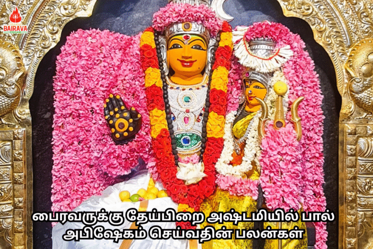 பைரவருக்கு தேய்பிறை அஷ்டமியில் பால் அபிஷேகம் செய்வதின் பலன்கள்